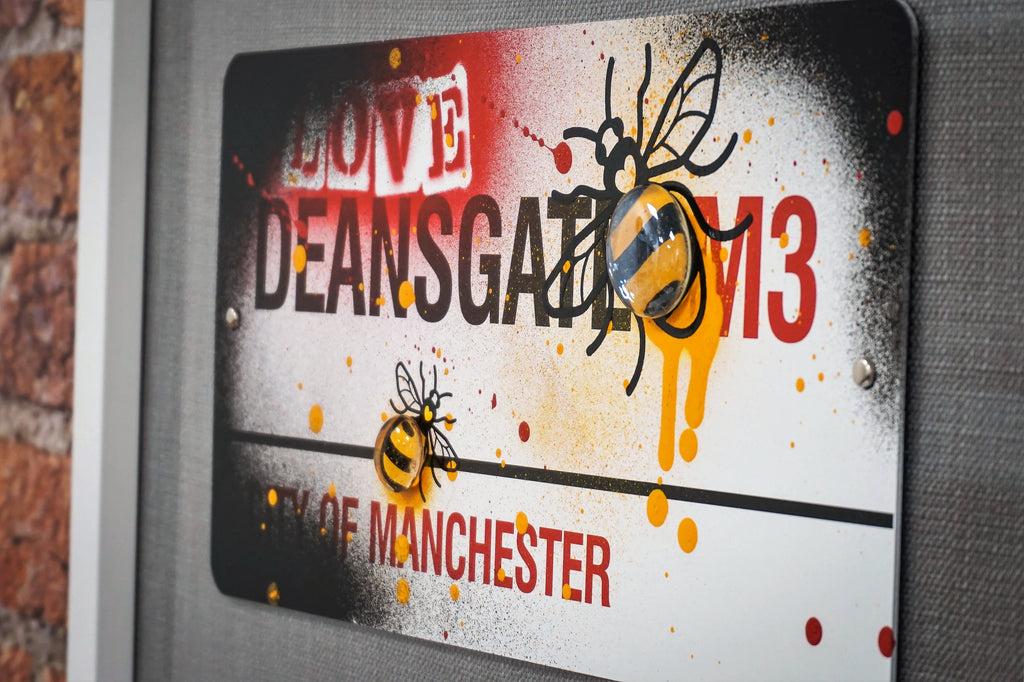 Street Sign Art - Deansgate The Hive