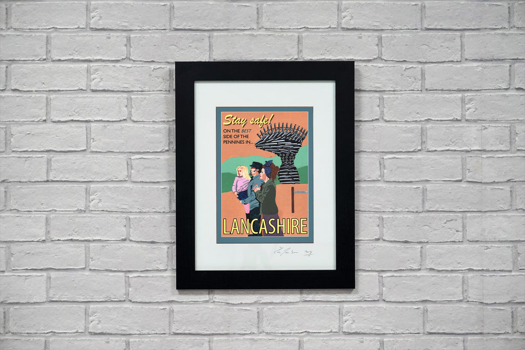 Retro Poster Art - Lancashire