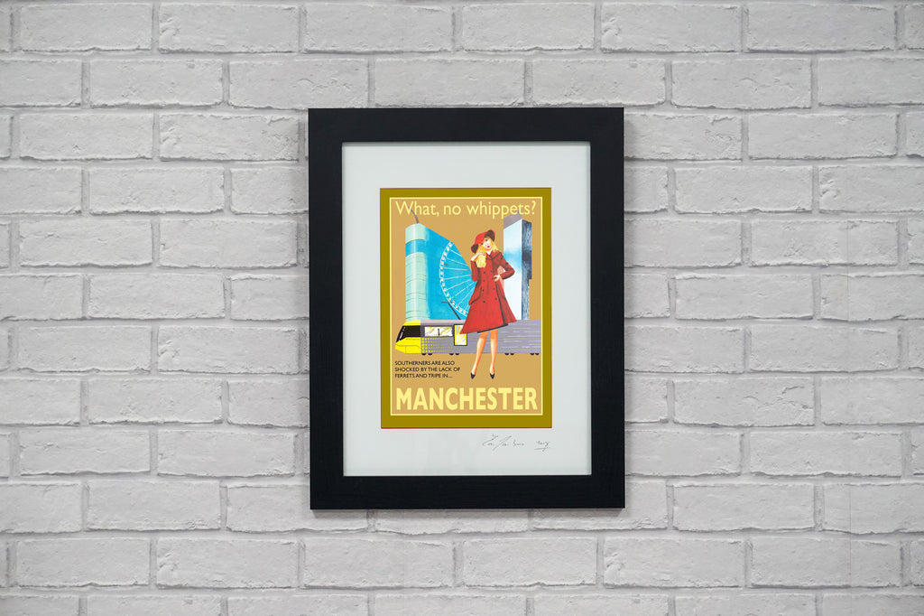 Retro Poster Art - Manchester Whippets
