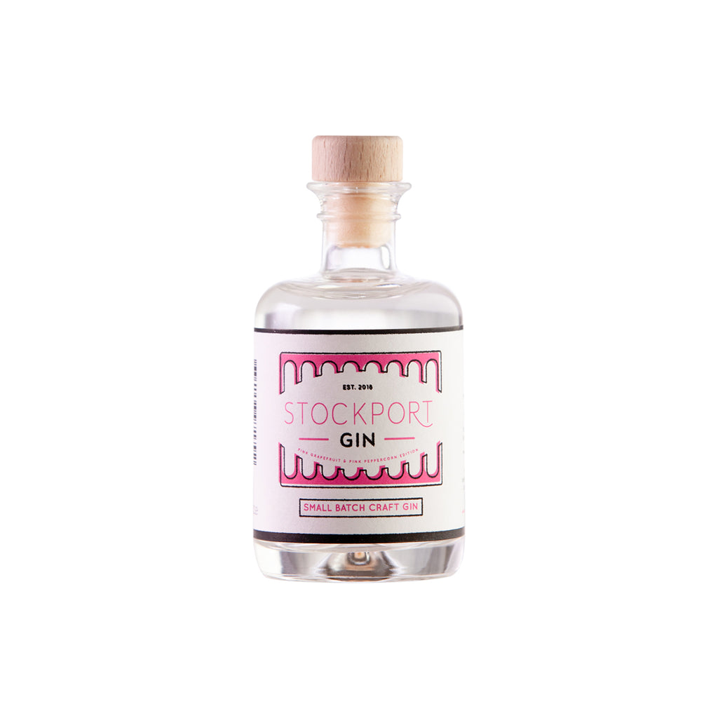 Stockport Gin - Pink Grapefruit & Pink Peppercorn - 5cl Miniatures x 3 bottles