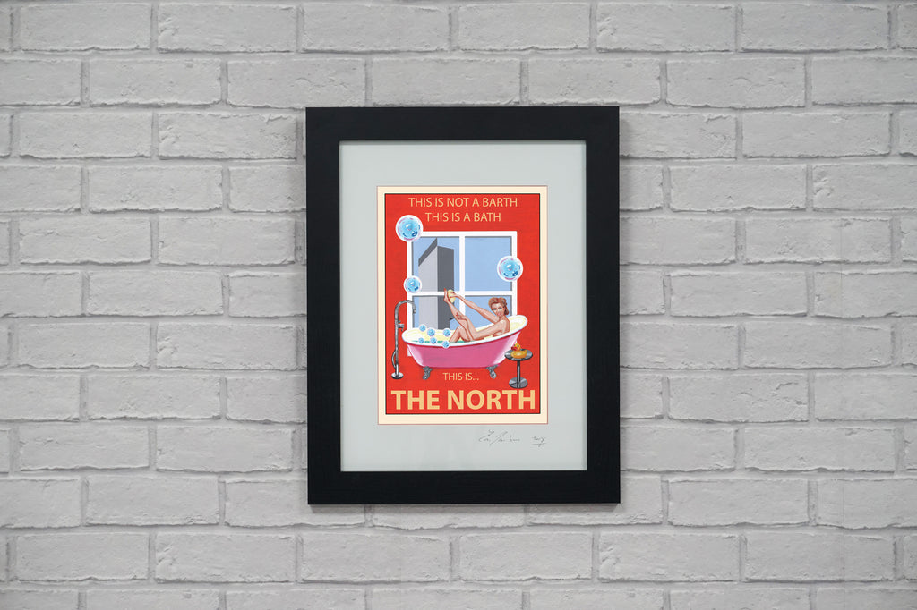 Retro Poster Art - This is The North - Red Version