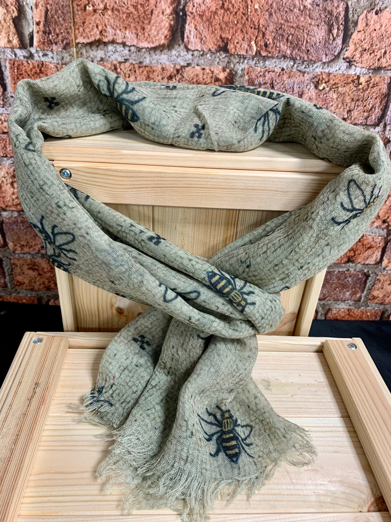 The Manchester Bee  - 100% Wool Scarf