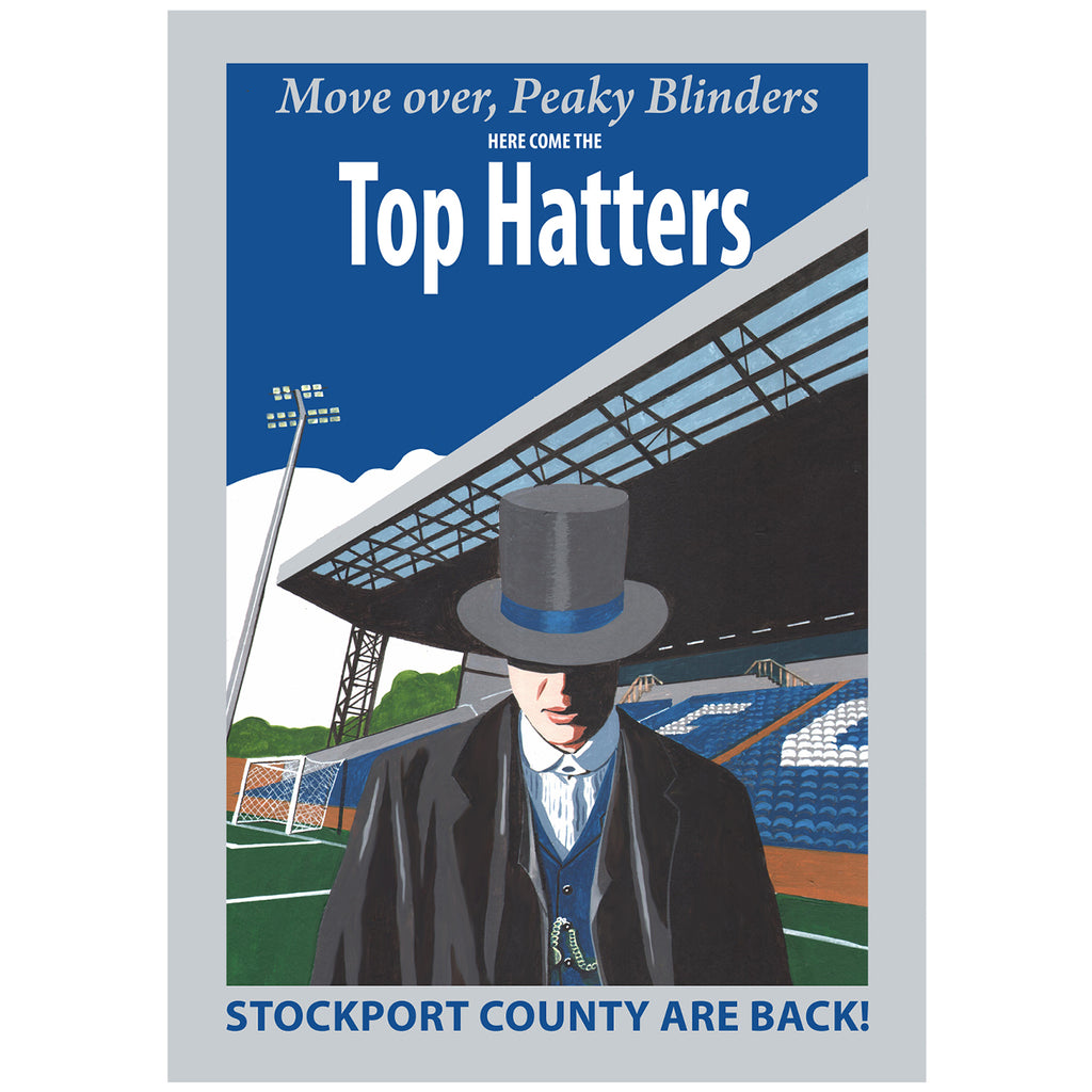 Retro Poster Art - Top Hatters - Stockport